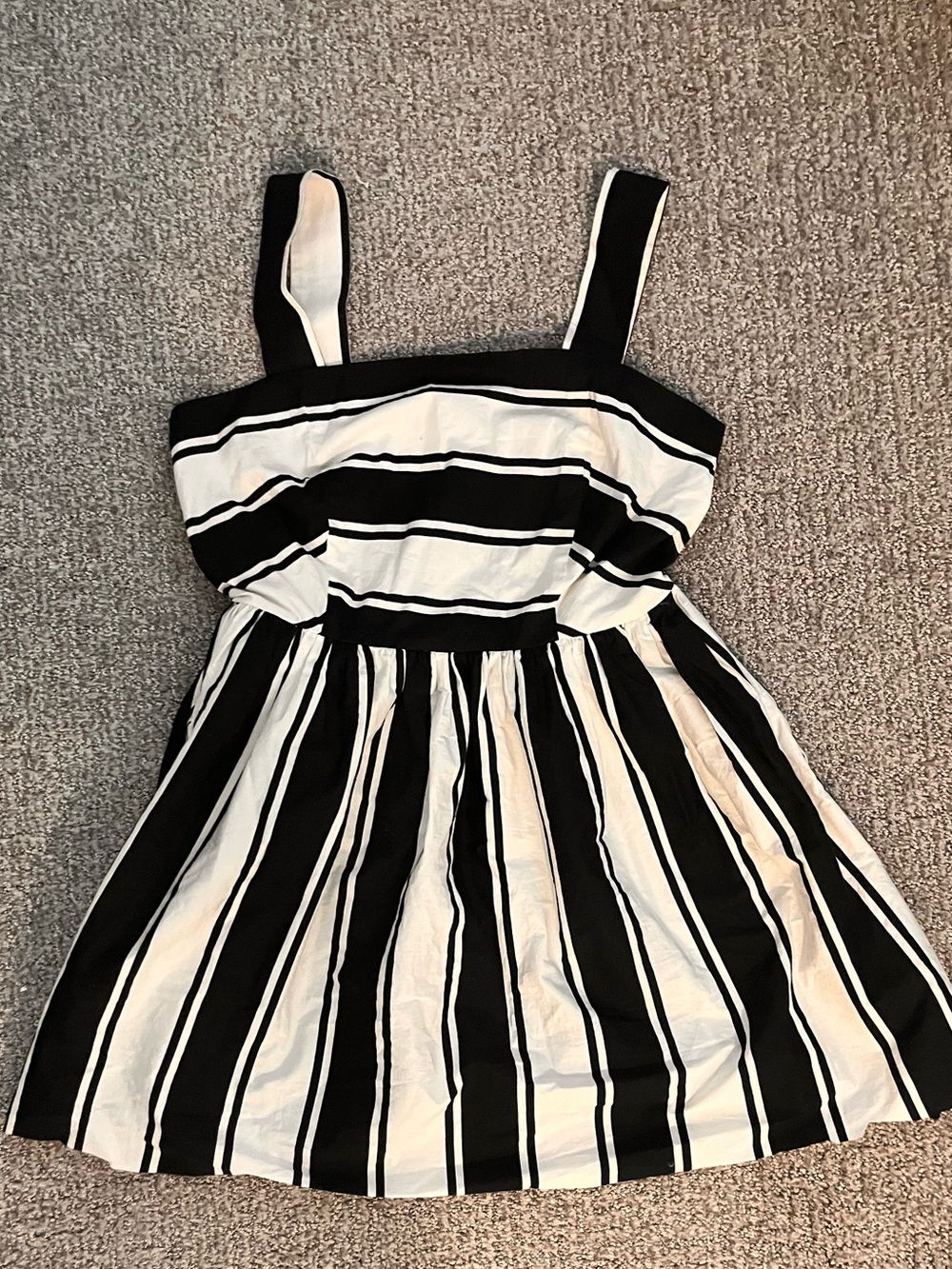 Milly Black and White Striped top for Women